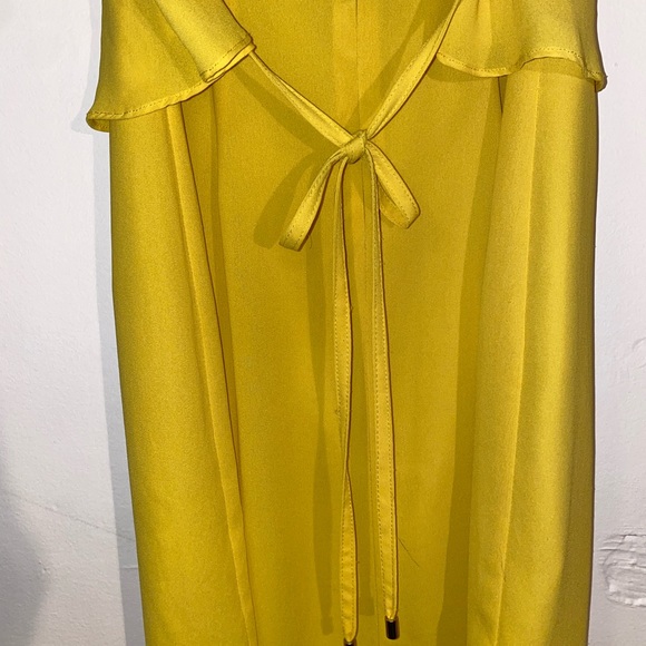 W118 Walter Baker Yellow Tieback Dress - Picture 7 of 7